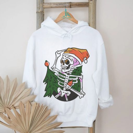 Official Santa Skeleton Chibi Merry Christmas Tree 2023 Shirt