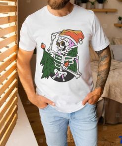 Official Santa Skeleton Chibi Merry Christmas Tree 2023 Shirt