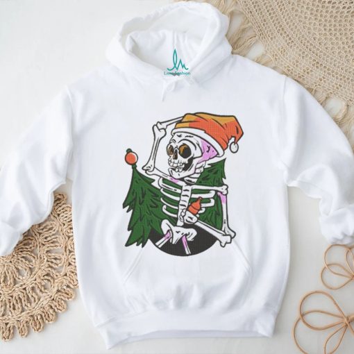 Official Santa Skeleton Chibi Merry Christmas Tree 2023 Shirt