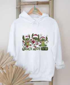 Official Santa Stitch Grinch Mode On Christmas Shirt