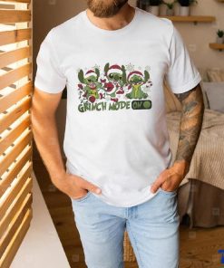 Official Santa Stitch Grinch Mode On Christmas Shirt