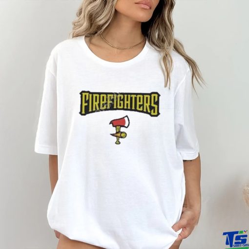 Official Savannah bananas merch firefighters red shirt