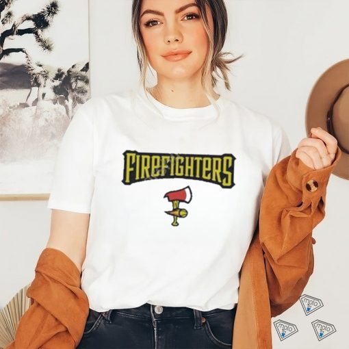 Official Savannah bananas merch firefighters red shirt