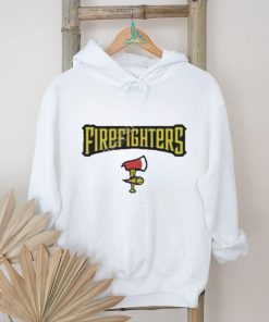 Official Savannah bananas merch firefighters red shirt
