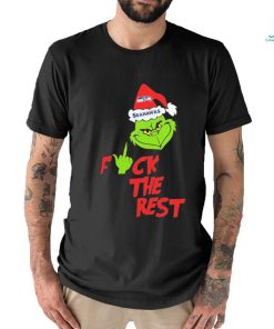 Official Seattle Seahawks Santa Grinch F The Rest T shirt