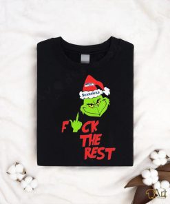 Official Seattle Seahawks Santa Grinch F The Rest T shirt