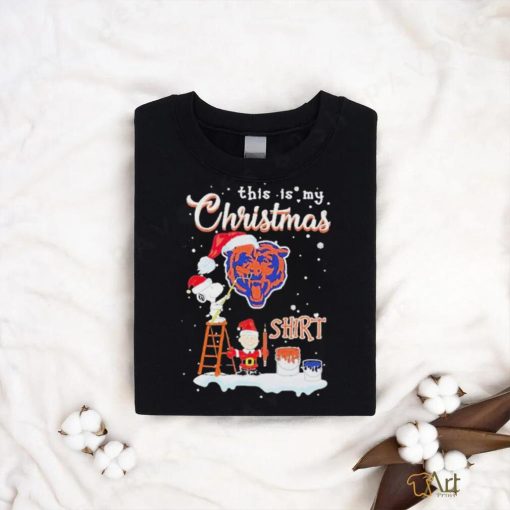 Official Snoopy And Charlie Brown NFL Chicago Bears This Is My Christmas Unisex T Shirt