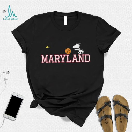 Official Snoopy And Woodstock Peanuts Maryland Basketball shirt