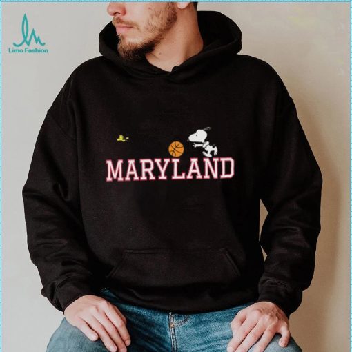 Official Snoopy And Woodstock Peanuts Maryland Basketball shirt