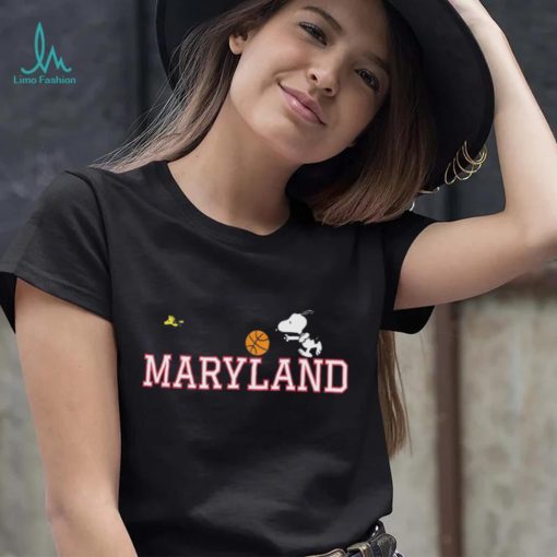 Official Snoopy And Woodstock Peanuts Maryland Basketball shirt