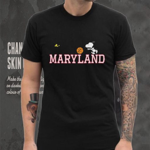 Official Snoopy And Woodstock Peanuts Maryland Basketball shirt