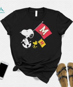 Official Snoopy And Woodstock Peanuts Maryland Gameday Flags shirt