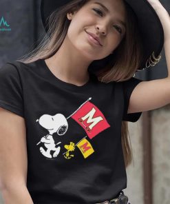 Official Snoopy And Woodstock Peanuts Maryland Gameday Flags shirt