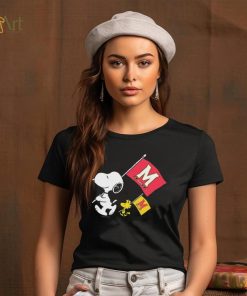 Official Snoopy And Woodstock Peanuts Maryland Gameday Flags shirt