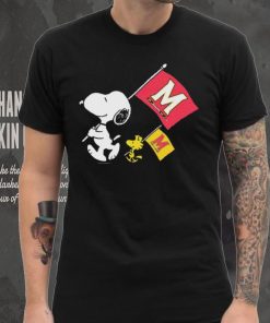 Official Snoopy And Woodstock Peanuts Maryland Gameday Flags shirt