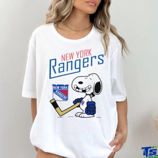 Official Snoopy Fan New York Rangers Hockey T Shirts