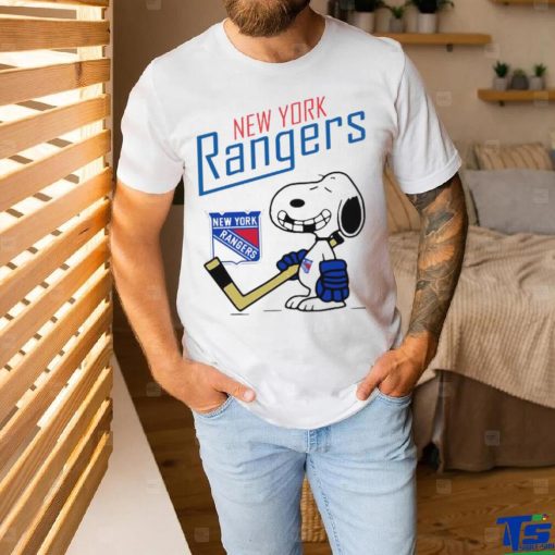 Official Snoopy Fan New York Rangers Hockey T Shirts