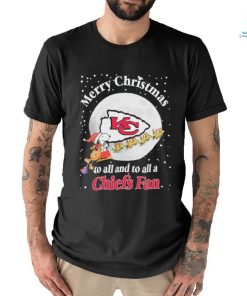 Official Snoopy Merry Christmas To All And To All A Kansas City Chiefs Fan Christmas Shirt