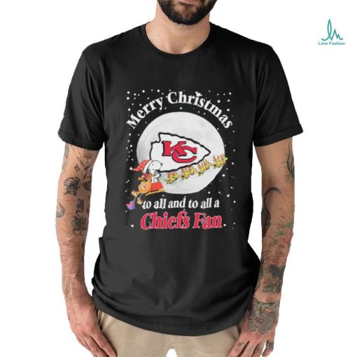 Official Snoopy Merry Christmas To All And To All A Kansas City Chiefs Fan Christmas Shirt