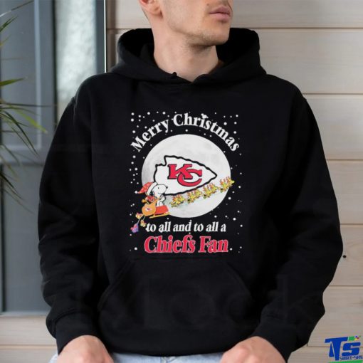 Official Snoopy Merry Christmas To All And To All A Kansas City Chiefs Fan Christmas Shirt