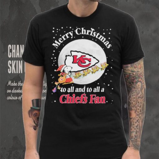 Official Snoopy Merry Christmas To All And To All A Kansas City Chiefs Fan Christmas Shirt