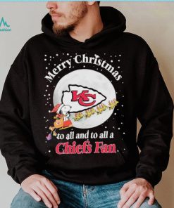 Official Snoopy Merry Christmas To All And To All A Kansas City Chiefs Fan Christmas Shirt