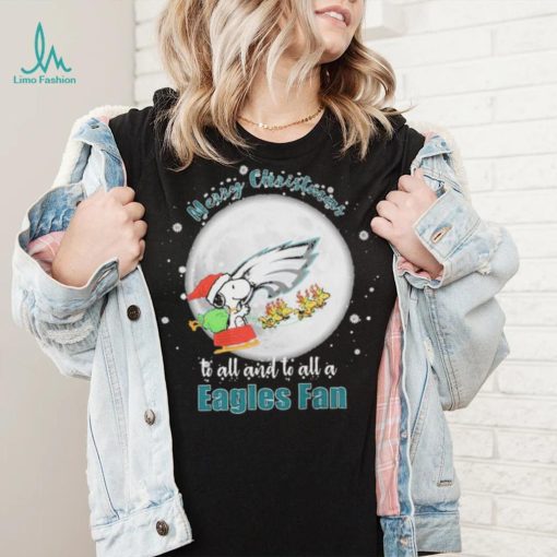 Official Snoopy Merry Christmas To All And To All A Philadelphia Eagles Fan Christmas Shirt