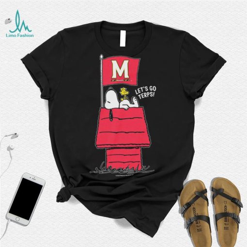 Official Snoopy Peanuts Maryland Home Game Let’s Go Terps shirt