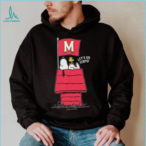 Official Snoopy Peanuts Maryland Home Game Let’s Go Terps shirt