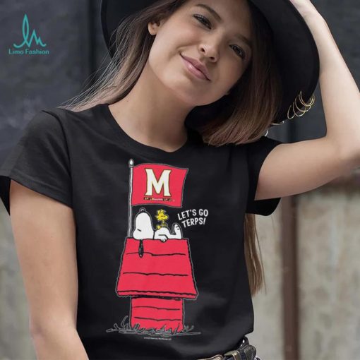 Official Snoopy Peanuts Maryland Home Game Let’s Go Terps shirt