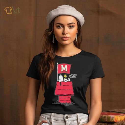 Official Snoopy Peanuts Maryland Home Game Let’s Go Terps shirt