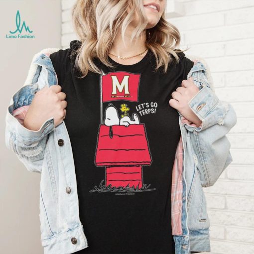 Official Snoopy Peanuts Maryland Home Game Let’s Go Terps shirt