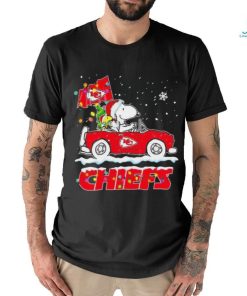 Official Snoopy and Woodstock driving car Oklahoma State Cowboys Christmas shirt