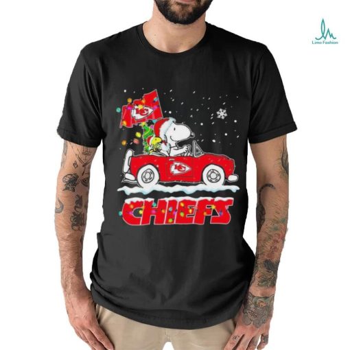 Official Snoopy and Woodstock driving car Oklahoma State Cowboys Christmas shirt