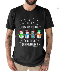 Official Snowman it’s ok to be a little different Christmas shirt