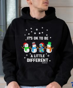 Official Snowman it’s ok to be a little different Christmas shirt, hoodie, sweater, long sleeve and tank top Official Snowman it’s ok to be a little different Christmas shirt