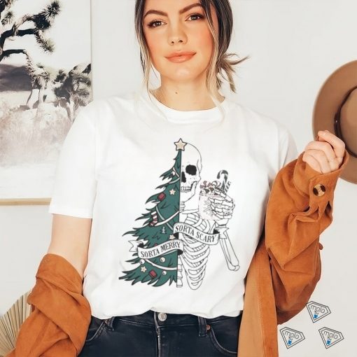 Official Sorta Merry Sorta Scary Tree Christmas Sweatshirt