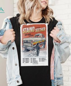 Official Staind Announces The Tailgate Tour 2024 Poster Shirt
