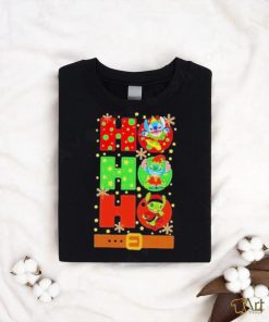 Official Stitch Elf Grinch Stitch Ho Ho Ho Christmas T shirt
