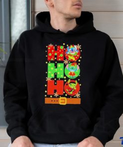 Official Stitch Elf Grinch Stitch Ho Ho Ho Christmas T shirt