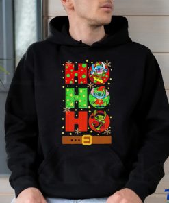 Official Stitch Elf Grinch Stitch Ho Ho Ho Christmas Tee Shirt