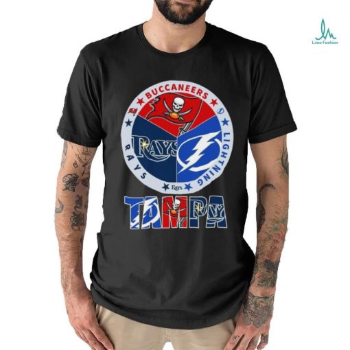 Official Tampa Buccaneers Lightning Rays logo shirt