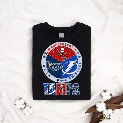Official Tampa Buccaneers Lightning Rays logo shirt