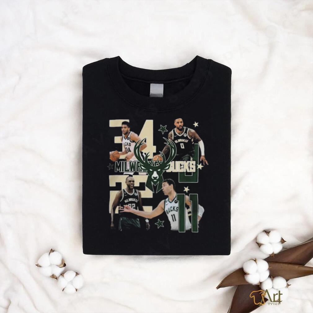 Official Team Milwaukee Bucks Players 2023 T Shirt Official Team Milwaukee Bucks Players 2023 T Shirt