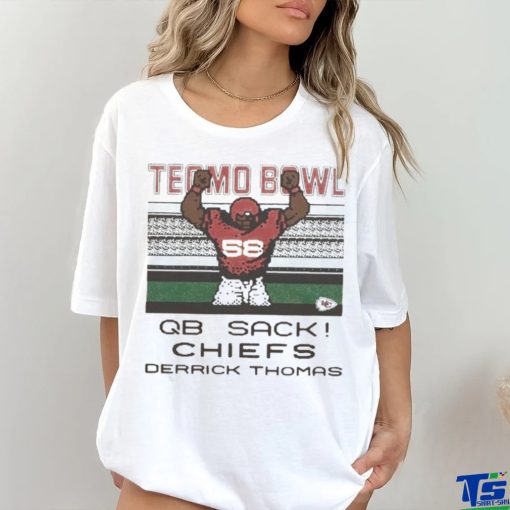 Official Tecmo bowl qb sack Chiefs derrick thomas shirt