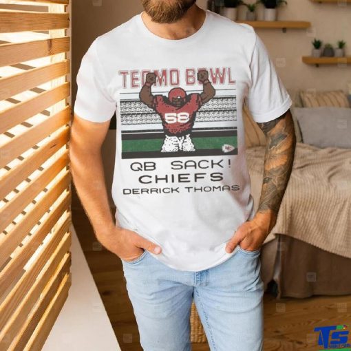 Official Tecmo bowl qb sack Chiefs derrick thomas shirt