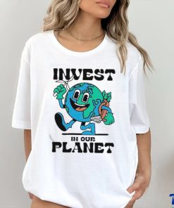 Official Teemill Invest In Our Planet Earth Shirt
