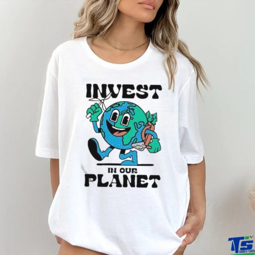 Official Teemill Invest In Our Planet Earth Shirt