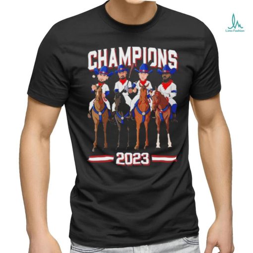 Official Texas Champions 2023 Cowboy Riding Horse T Shirt