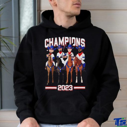 Official Texas Champions 2023 Cowboy Riding Horse T Shirt